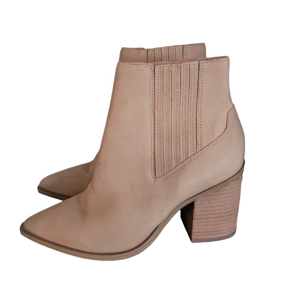 Steve Madden Tan Leather Ankle Booties